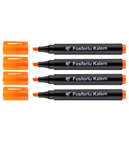 Lotte Fosforlu Kalem 4'lü Turuncu