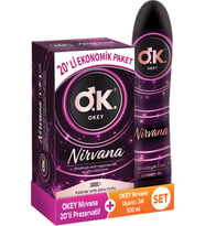 Okey Nirvana 20'li Prezervatif + Okey Nirvana Uyarıcı Jel