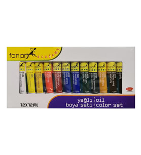 Fanart Academy Yağlı Boya Seti 12x12ml