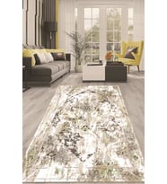 Dijital Kaymaz Taban Yıkanabilir Modern Renkli Salon Halısı Mutfak Halısı Yolluk ND-HT-197 (Çok Renkli)