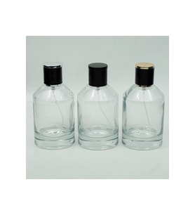 Parfüm Şişesi 100 ml 2 Adet Silindir Kubbeli Model Kolay Kapama