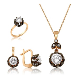 Gümüş Elmas Model Lale Bayan Set