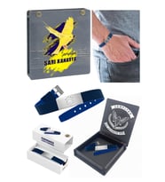 FENERBAHÇE Fashion Bold Lacivert Bileklik UV Kutu Hediyeli (Sarı-Lacivert)