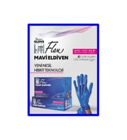 Reflex Pudrasız Tek Kullanımlık Mavi Flex Eldiven S Beden 20 KUTU ( 1 KOLİ )
