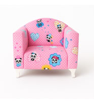 Panda Desenli Ayaklı Çocuk Koltuğu Pembe (Pembe-Mavi-Sarı-Beyaz)