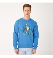 Biggdesign Nature Ormanın Kralı Erkek Sweatshirt (Lacivert)