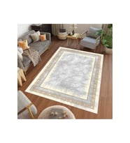 Rovigo Home Dijital Baskı Yıkanabilir Kaymaz Taban Salon Halısı RVG0462 (Krem)
