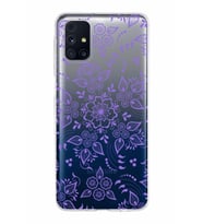 Samsung Galaxy M31s Kapak Nostalji Desen Tasarımlı Şeffaf Silikon Kılıf