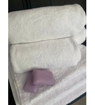 Otel Tipi 10 Adet Ayak İzi Havlusu 50X70 250 Gr. (Beyaz)