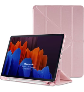 Lexroo Samsung Galaxy Tab S10 Ultra X920 Kılıf Origami Pencil Rose Gold [Galaxy Tab - Rose Gold]