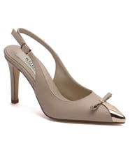 Kuum London K145-25882 Bej Vip Exclus 7 cm Kadın Ayakkabı