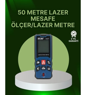 50 Metre Lazer Mesafe Ölçer Profesyonel Dijital Ölçüm Cihazı
