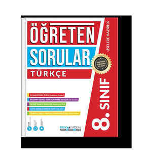 Pruva Yayınları 8. Sınıf Türkçe Öğreten Sorular 