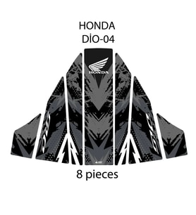 Grippatch - Honda Dio ile Uyumlu Renkli Tank Pad GC22-4