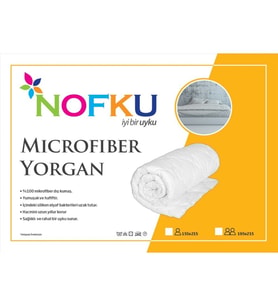 Nofku Çift Kişilik Microfiber Yorgan 195X215