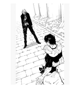 Gojo, Toji Ile Yüzleşiyor - Jujutsu Kaisen Manga Panel Tablo Ahşap Poster Dekoratif