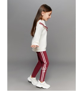 LCW Kids Bordo Baskılı Kız Çocuk Tayt 2'li