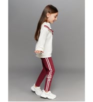 LCW Kids Bordo Baskılı Kız Çocuk Tayt 2'li
