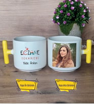 Eczane Teknikeri Kupa Bardak Fotoğraflı T Sarı Kulplu Eczacılar Günü Tıp Bayramı Hediyesi