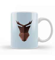 Geometric Animal Moose Kupa Bardak Porselen