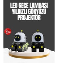 Çocuk Odası İçin Müzikli Ve Işıklı Robot Projektör (Çok Renkli)