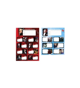Keskin Color Atatürk Ders Programı Üçlü Öğrenci Etiketi 220131-99