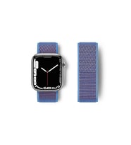 Apple Watch 42mm Hasırlı Cırtcırtlı Kordon - Mor