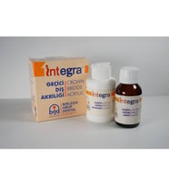 Ankaflex Integra Geçici Kron Akrilik Diş Fakültesi Öğrencileri Tüm Tamir Işlem Için Akrilik 80 gr 50 ml