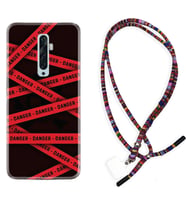 Oppo Reno 2Z 4 Lite 4 Pro 5 6 7 A31 Kılıf Boyun Asklı Rasta Silikon Danger 1372
