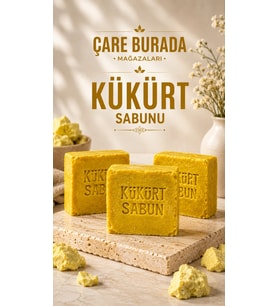 El Yapımı & Doğal Kükürt Sabunu (3 ADET)