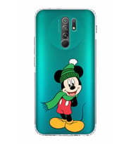 Xiaomi Redmi 9  Kamera Korumalı Kapak Mickey Mouse Tasarımlı Şeffaf  Kılıf