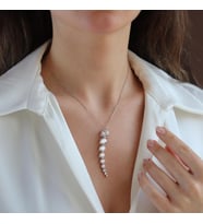 Su Yolu Sky Diamond Gümüş Kolye