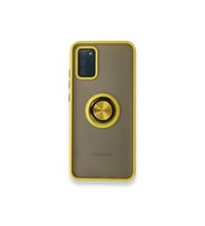 Çınarcık Dev Samsung Galaxy A02S Kılıf Montreal Yüzüklü Silikon Kapak - Buz Mavi