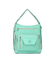 Hem Sırt Hem de Omuz Kadın Çantası Smart Bags 1205 A.Yeşil (Yeşil-Grı)