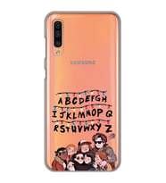 Samsung Galaxy A70 Uyumlu Stranger Things Desenli Şeffaf Telefon Kılıfı