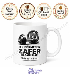 Fitness Tutkunu Baba Yazılı Spor Kupa Bardak Babalar Günü Hediyesi