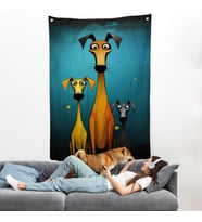 Çılğın Köpek Ailesi Duvar Örtüsü-7687