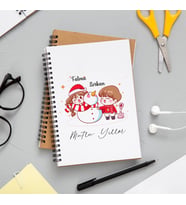 Mutlu Yıllar & Merry Christmas Yılbaşı Tasarımlı Kişiye Özel Defter