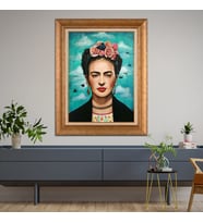Altın Paspartulu Çerçeveli Tablo CV1136 (Gold)