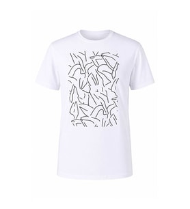 Trender 241 Bisiklet Yaka Beyaz Erkek T-Shirt 26YK37000019