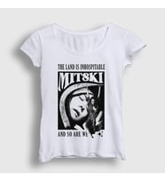 Presmono Kadın Beyaz Inhospitable Müzik Mitski T-Shirt 543473tt