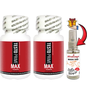 Testoprime 2 Kutu Erkeklere Özel 30 Lu Destek + Afrodizayn Yağı 30 ml
