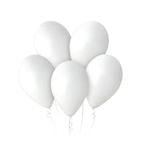Vagon Balon 12 30cm 100Lü Beyaz