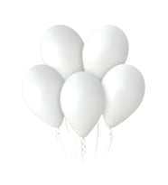 Vagon Balon 12 30cm 100Lü Beyaz