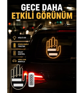 A Kalite Uzaktan Kumandalı LED Park Uyarı Işığı El Figürlü Model