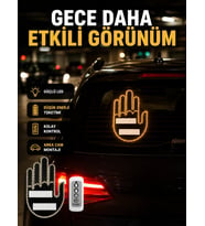 A Kalite Uzaktan Kumandalı LED Park Uyarı Işığı El Figürlü Model
