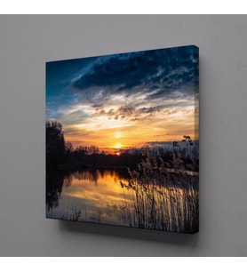 DOĞA MANZARASI KANVAS TABLO 90x90cm (Karışık)