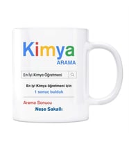 Öğretmenler Gününe Özel İsimli Arama Motoru Kupa Bardak - Kimya Öğretmeni