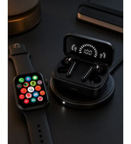 Spor ve Günlük Kullanıma Uygun Akıllı Saat ve Bluetooth Kulaklık Seti Yüksek Performans