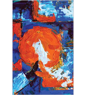 Eliana Home Baskılı, Yıkanabilir Kaymaz Taban Salon Halısı LNA1879-SD149 100x150 cm (Mavi)